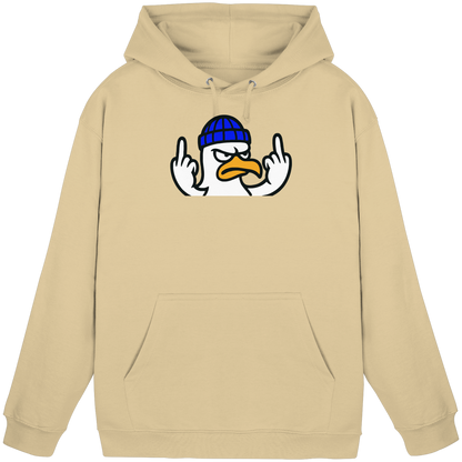 Möwe mit Mittelfinger – Kein Bock, keine Diskussionen - Basic Unisex Hoodie