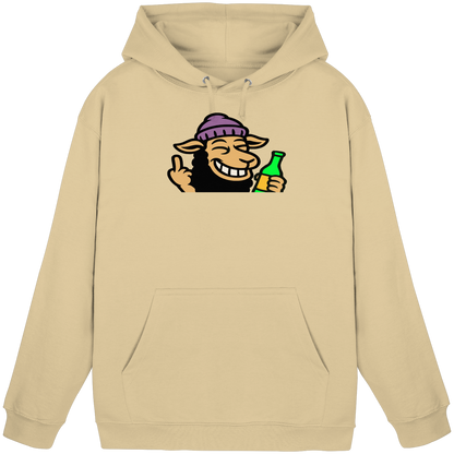 Schaf mit Mittelfinger im Partymodus – Dancefloor? Nur wenn’s brennt - Basic Unisex Hoodie