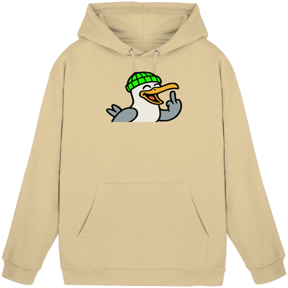 Möwe mit Mittelfinger – Wenn Höflichkeit keine Option mehr ist - Basic Unisex Hoodie
