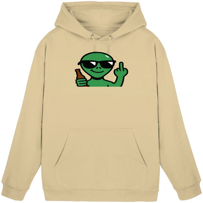 Alien mit Mittelfinger – Der Club gehört den Sternen - Basic Unisex Hoodie