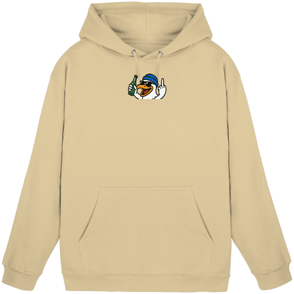 Möwe mit Mittelfinger – Der fliegende Cocktail der Verweigerung - Basic Unisex Hoodie