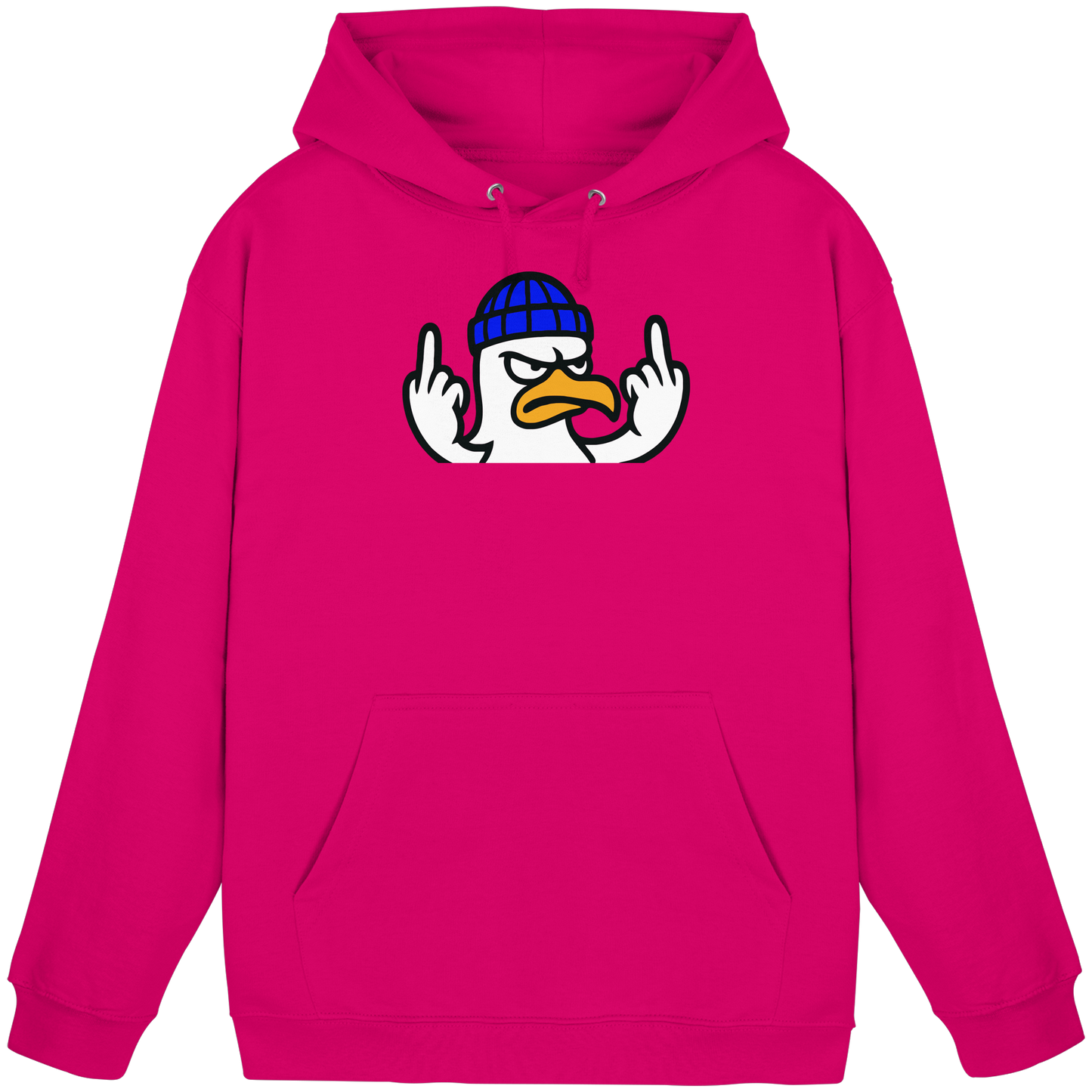 Möwe mit Mittelfinger – Kein Bock, keine Diskussionen - Basic Unisex Hoodie