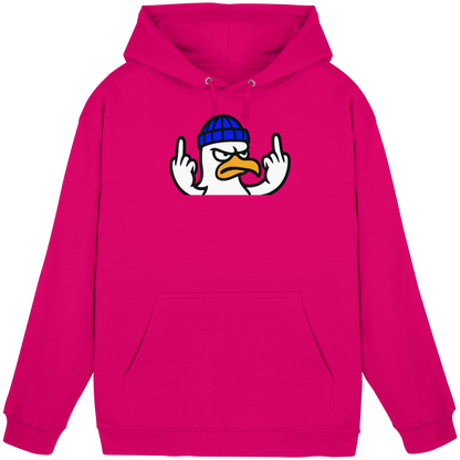 Möwe mit Mittelfinger – Kein Bock, keine Diskussionen - Basic Unisex Hoodie