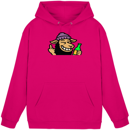 Schaf mit Mittelfinger im Partymodus – Dancefloor? Nur wenn’s brennt - Basic Unisex Hoodie