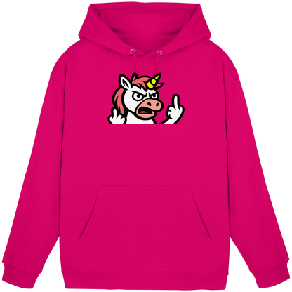 Einhorn mit Mittelfinger – Wenn die Zuckerwatte abgelaufen ist - Basic Unisex Hoodie