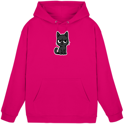 Schwarze Katze im Schatten – Personal wird beobachtet - Basic Unisex Hoodie
