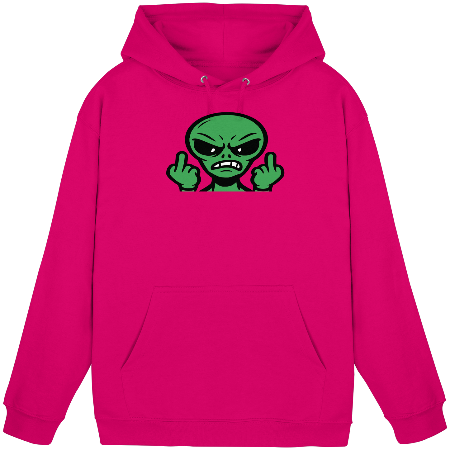 Alien mit Mittelfinger – Kontakt abgebrochen - Basic Unisex Hoodie