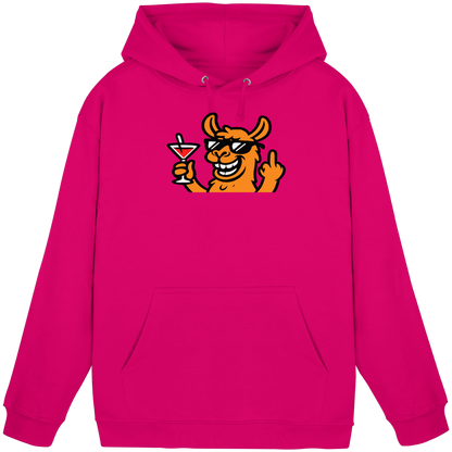 Lama mit Mittelfinger – Partymodus mit Attitüde  - Basic Unisex Hoodie