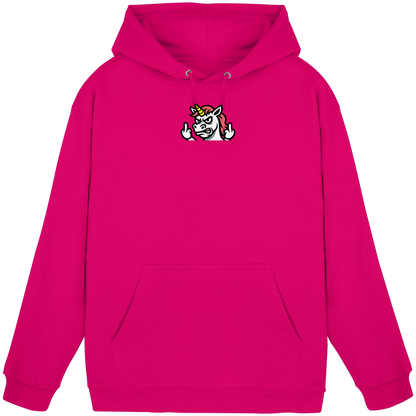 Einhorn mit Mittelfinger – Sag’s mit dem Horn - Basic Unisex Hoodie