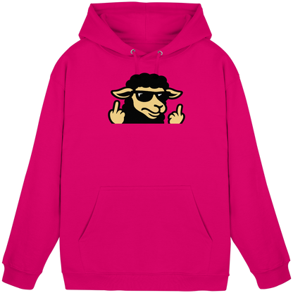 Schwarzes Schaf mit Mittelfinger – Schluss mit Nettigkeit - Basic Unisex Hoodie