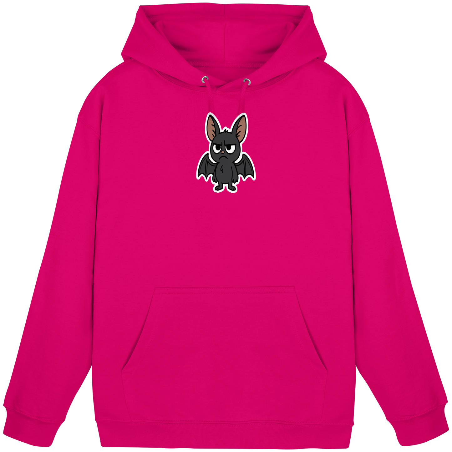 Fledermaus mit Augenrollen – Sozial, aber selektiv - Basic Unisex Hoodie