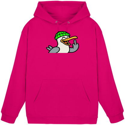 Möwe mit Mittelfinger – Wenn Höflichkeit keine Option mehr ist - Basic Unisex Hoodie