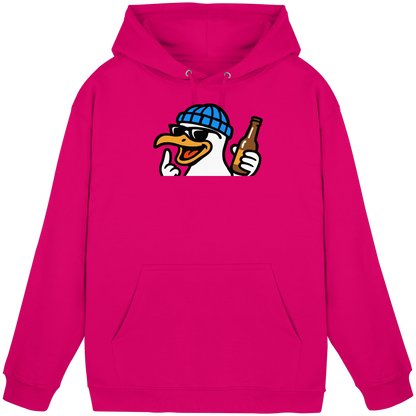 Möwe mit Mittelfinger – Dein nachtaktives Party-Orakel - Basic Unisex Hoodie