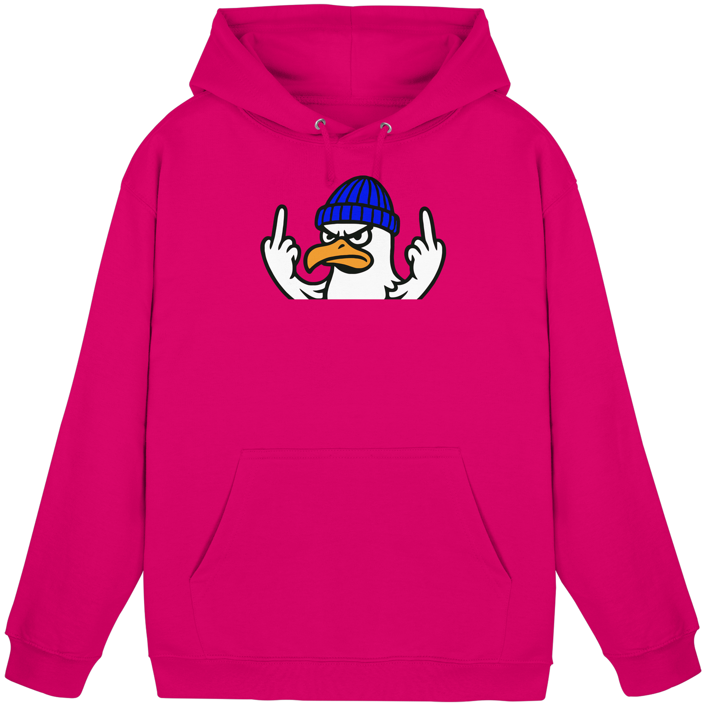 Möwe mit Mittelfinger – Vogel zeigen, Stil behalten  - Basic Unisex Hoodie