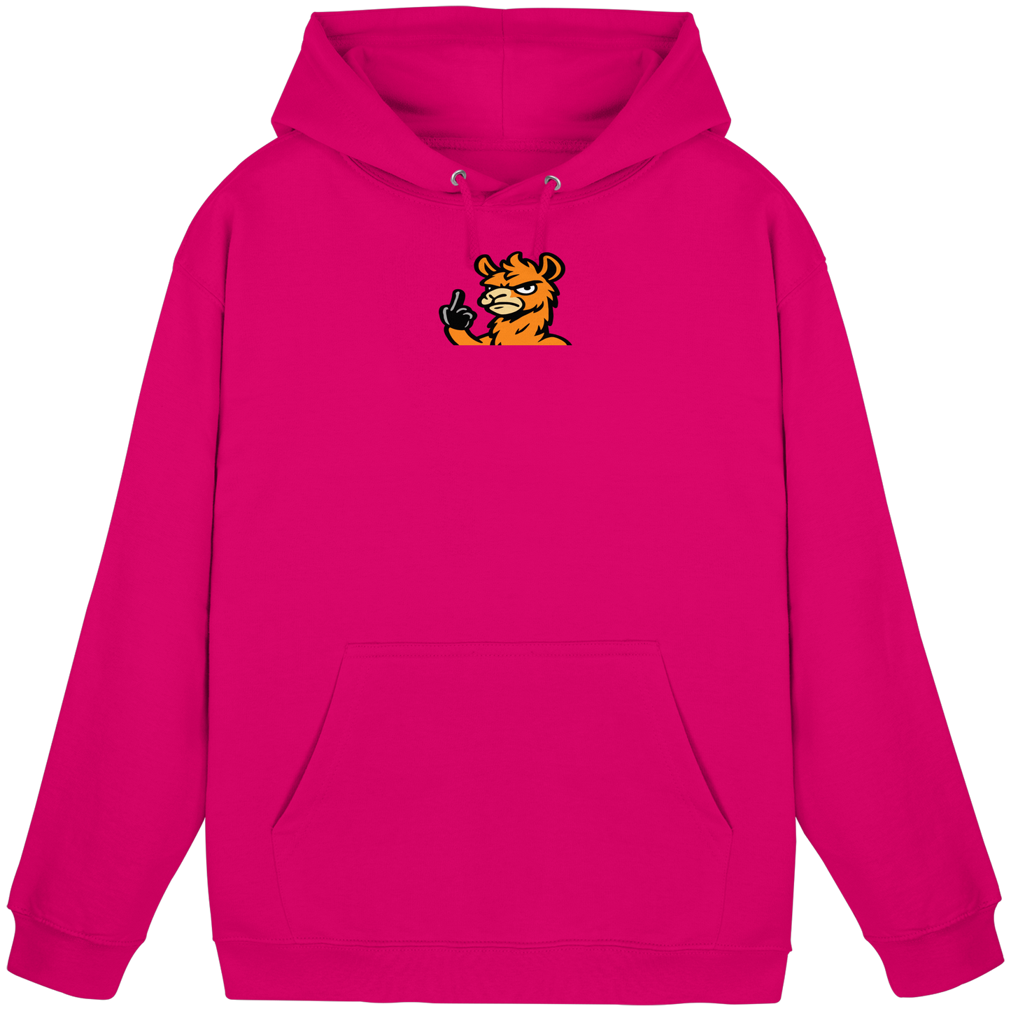 Lama mit Mittelfinger – Meditation auf Abwehrmodus - Basic Unisex Hoodie