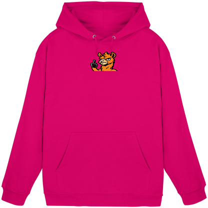 Lama mit Mittelfinger – Meditation auf Abwehrmodus - Basic Unisex Hoodie