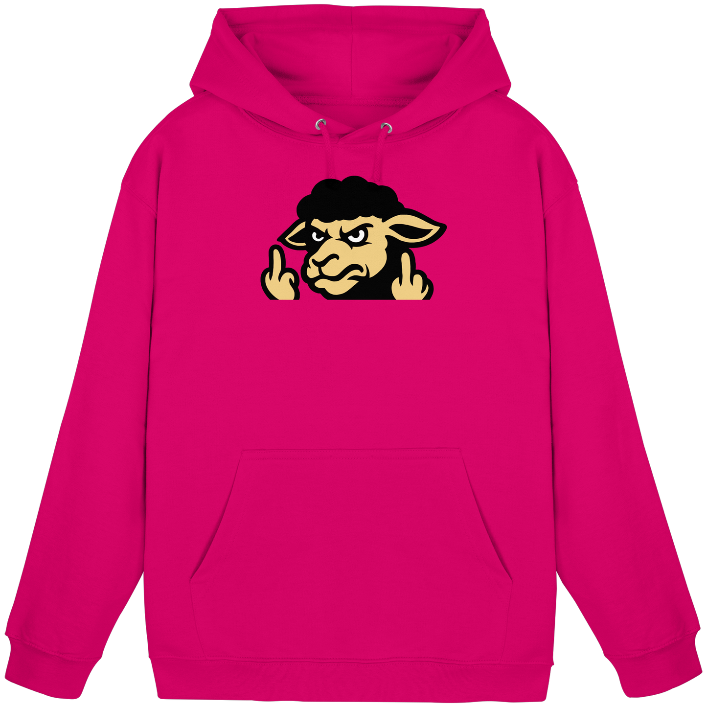 Schwarzes Schaf mit Mittelfinger – Für alle, die nicht dazugehören wollen - Basic Unisex Hoodie