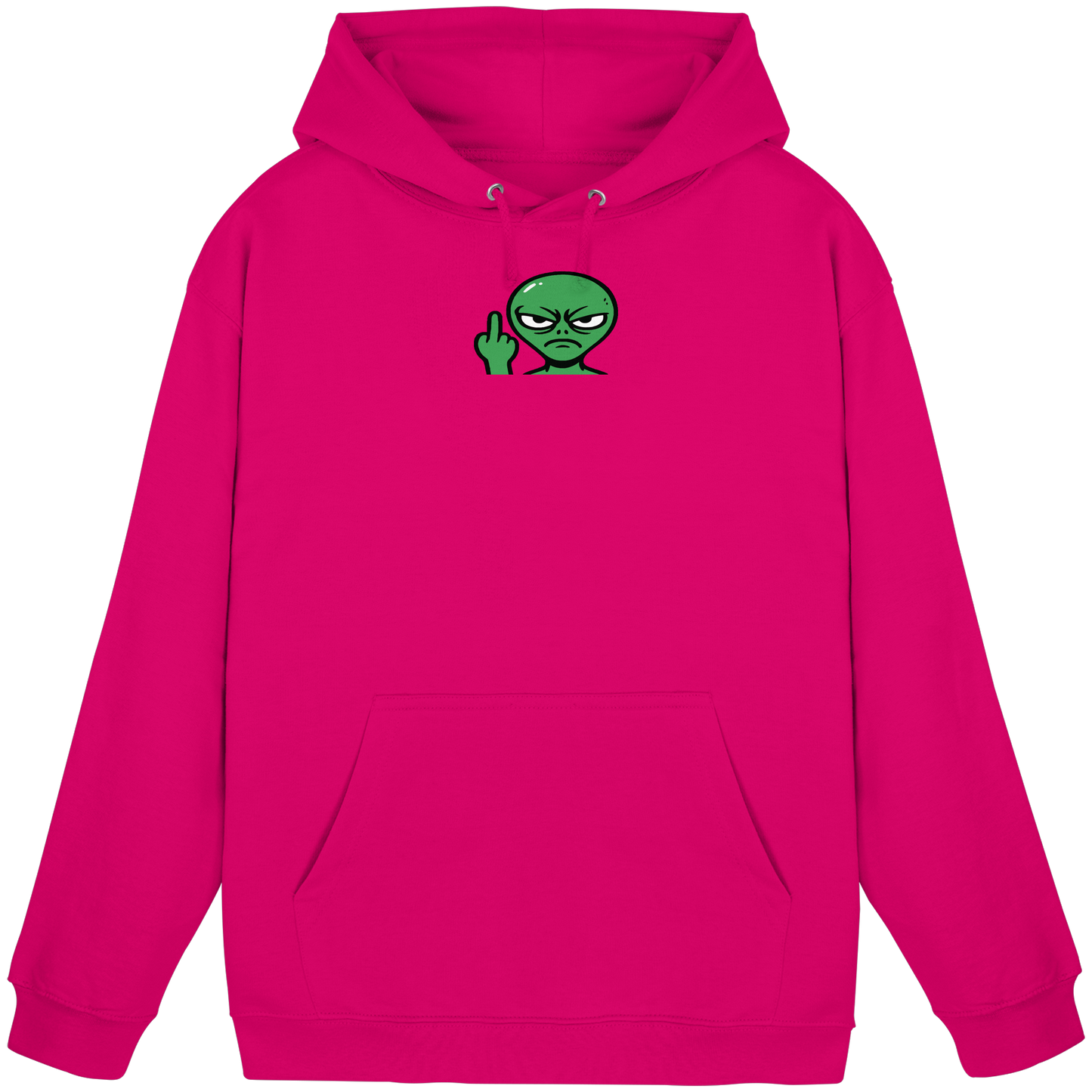 Alien mit Mittelfinger – Erdleben ist kein Ponyhof - Basic Unisex Hoodie
