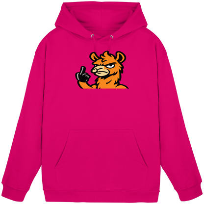 Lama mit Mittelfinger – Meditation auf Abwehrmodus - Basic Unisex Hoodie