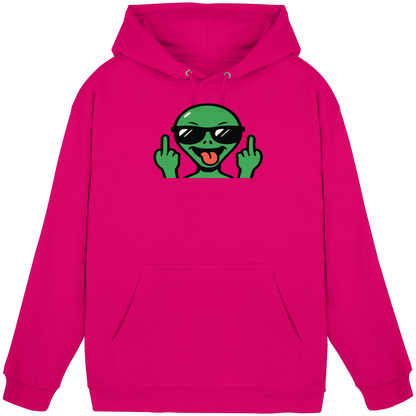 Alien mit Mittelfinger – Grüße vom Planeten Genervt - Basic Unisex Hoodie