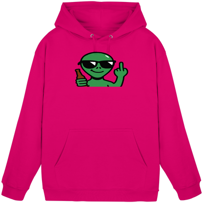 Alien mit Mittelfinger – Der Club gehört den Sternen - Basic Unisex Hoodie