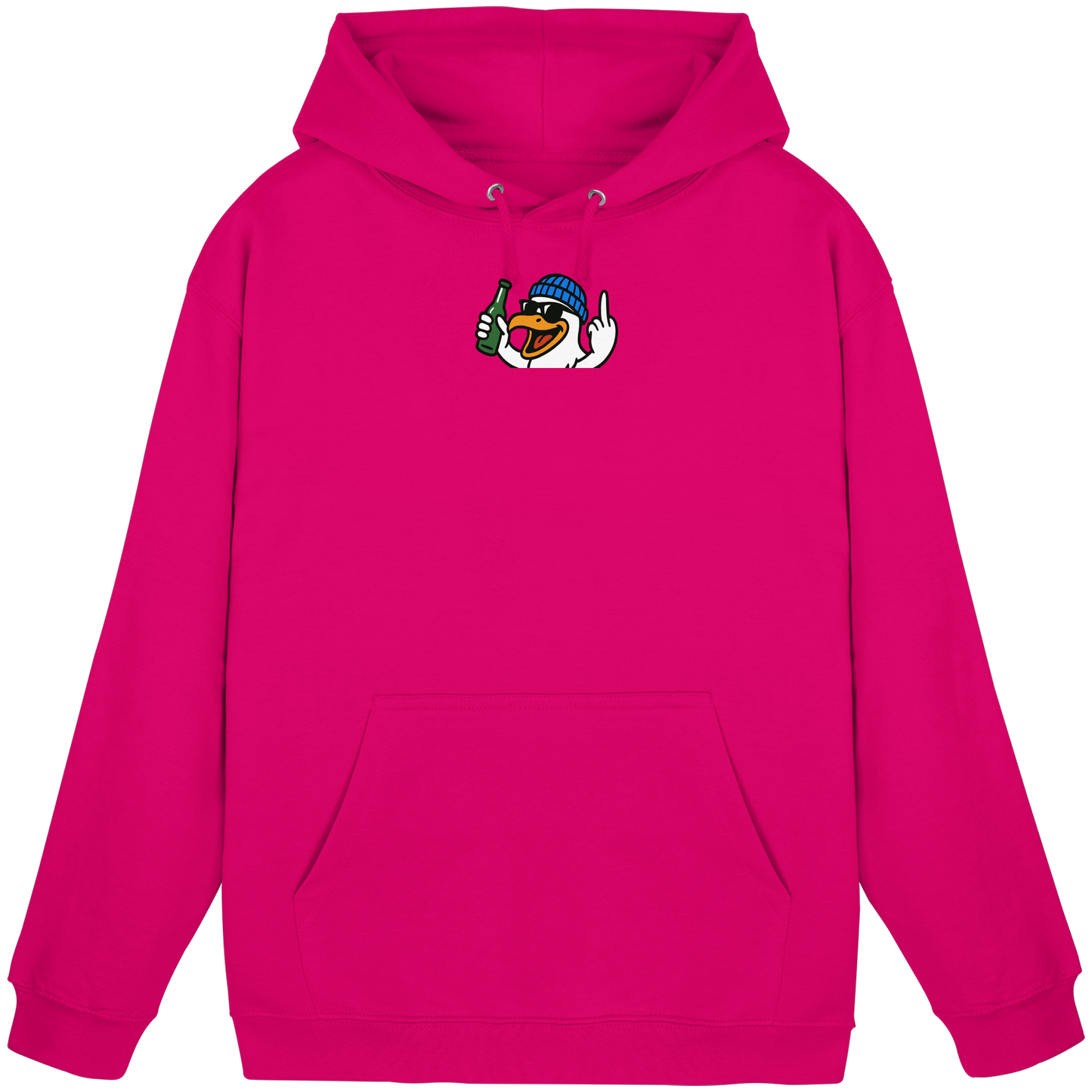 Möwe mit Mittelfinger – Der fliegende Cocktail der Verweigerung - Basic Unisex Hoodie