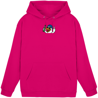 Möwe mit Mittelfinger – Der fliegende Cocktail der Verweigerung - Basic Unisex Hoodie