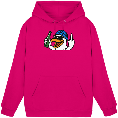 Möwe mit Mittelfinger – Der fliegende Cocktail der Verweigerung - Basic Unisex Hoodie