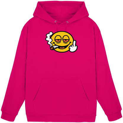 Smiley mit Mittelfinger – Wie ein Joint, nur zum Anziehen - Basic Unisex Hoodie