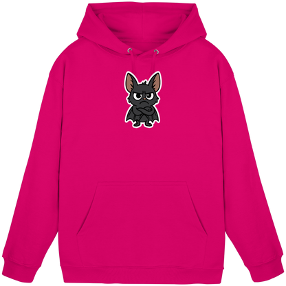 Fledermaus mit verschränkten Flügeln – Nachtmodus: Skepsis aktiv - Basic Unisex Hoodie