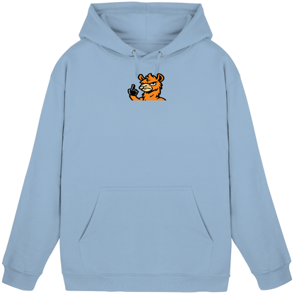 Lama mit Mittelfinger – Meditation auf Abwehrmodus - Basic Unisex Hoodie