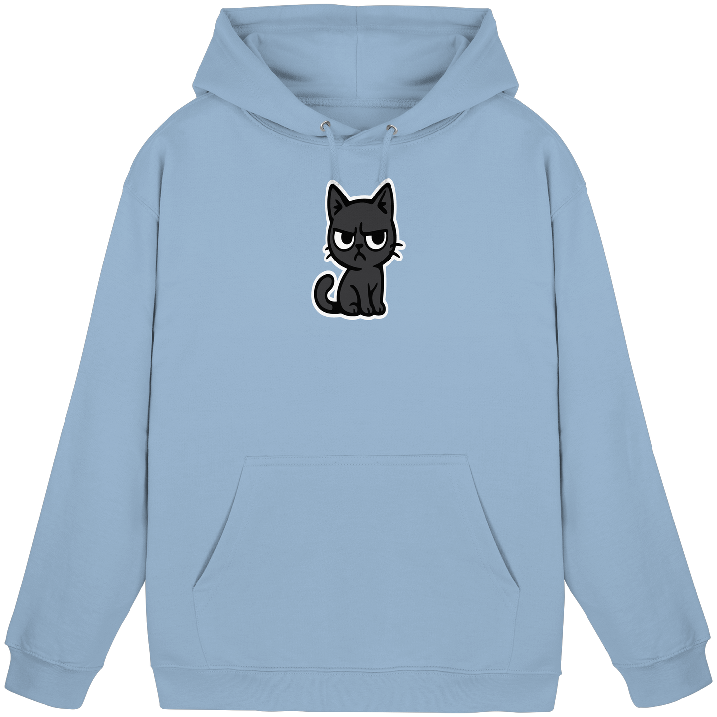 Schwarze Katze im Schatten – Personal wird beobachtet - Basic Unisex Hoodie