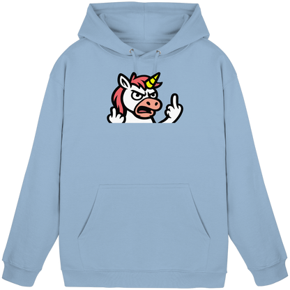 Einhorn mit Mittelfinger – Wenn die Zuckerwatte abgelaufen ist - Basic Unisex Hoodie
