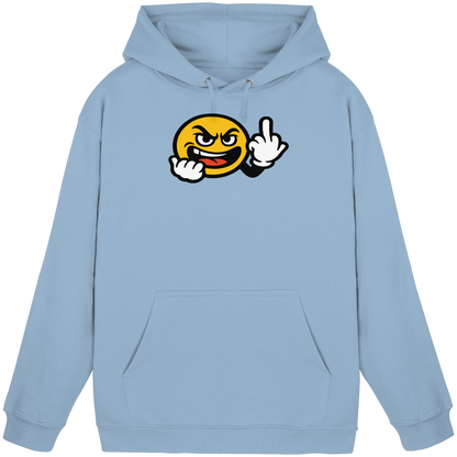 Smiley mit Mittelfinger – Gute Laune. Schlechte Laune. Klar geregelt. - Basic Unisex Hoodie