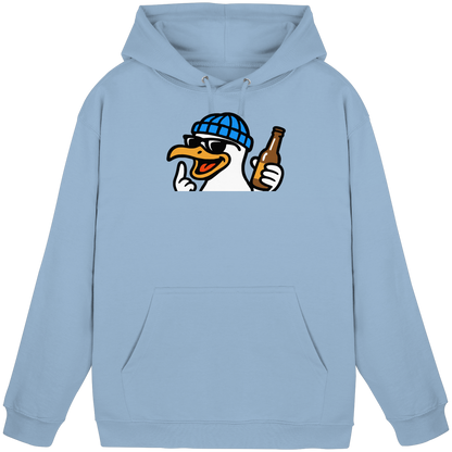 Möwe mit Mittelfinger – Dein nachtaktives Party-Orakel - Basic Unisex Hoodie