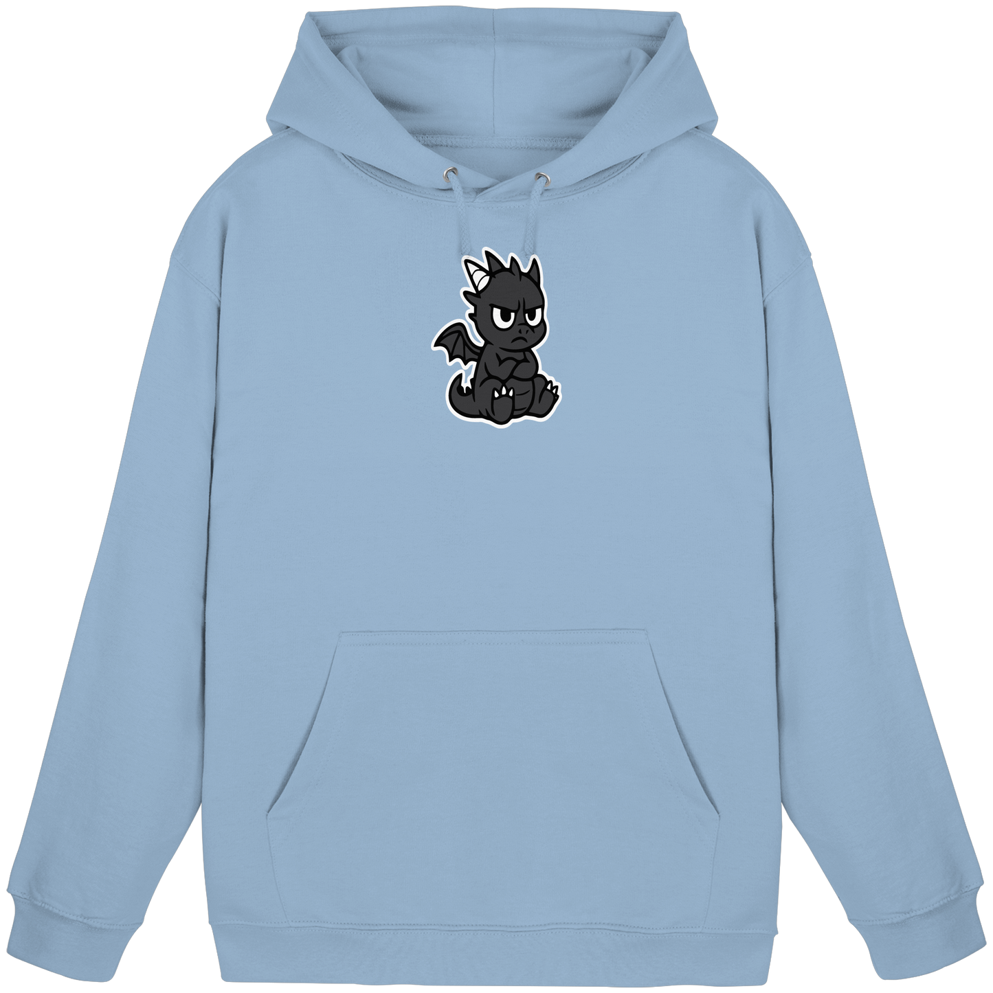 Babydrache mit Stirnrunzeln – Klein, flauschig, nicht begeistert - Basic Unisex Hoodie