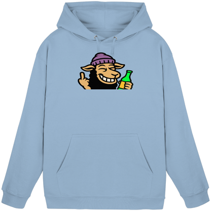 Schaf mit Mittelfinger im Partymodus – Dancefloor? Nur wenn’s brennt - Basic Unisex Hoodie