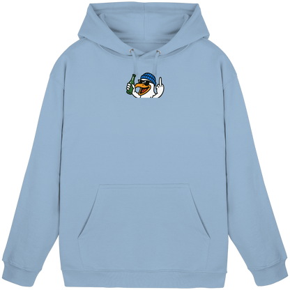 Möwe mit Mittelfinger – Der fliegende Cocktail der Verweigerung - Basic Unisex Hoodie