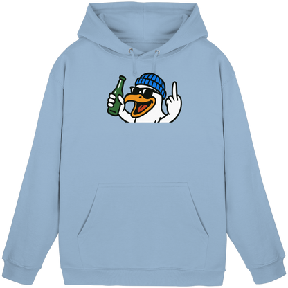 Möwe mit Mittelfinger – Der fliegende Cocktail der Verweigerung - Basic Unisex Hoodie