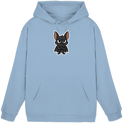 Fledermaus mit verschränkten Flügeln – Nachtmodus: Skepsis aktiv - Basic Unisex Hoodie