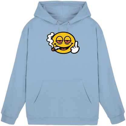 Smiley mit Mittelfinger – Wie ein Joint, nur zum Anziehen - Basic Unisex Hoodie