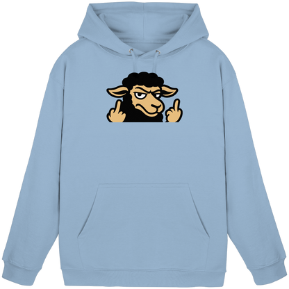 Schwarzes Schaf mit Mittelfinger – Das stille Nein in Stoffform - Basic Unisex Hoodie
