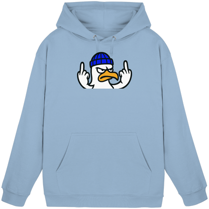 Möwe mit Mittelfinger – Kein Bock, keine Diskussionen - Basic Unisex Hoodie