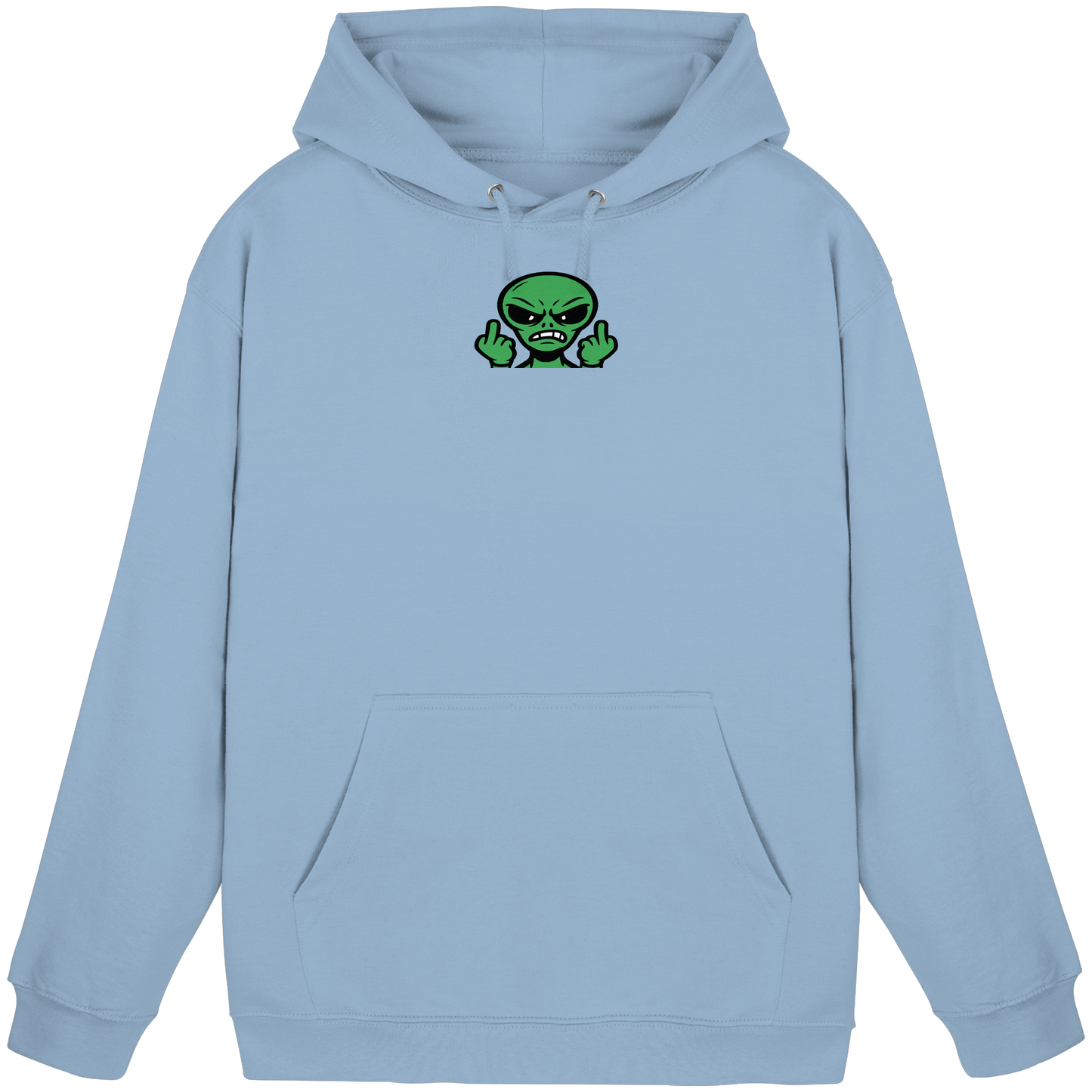 Alien mit Mittelfinger – Kontakt abgebrochen - Basic Unisex Hoodie