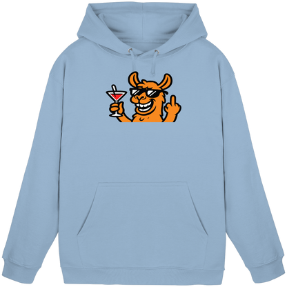 Lama mit Mittelfinger – Partymodus mit Attitüde  - Basic Unisex Hoodie
