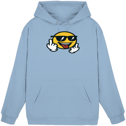 Smiley mit Mittelfinger – Der freundlichste Mittelfinger der Welt - Basic Unisex Hoodie