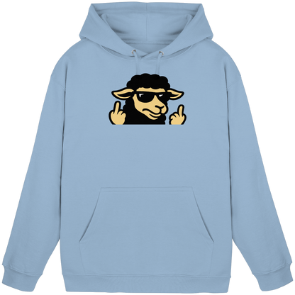 Schwarzes Schaf mit Mittelfinger – Schluss mit Nettigkeit - Basic Unisex Hoodie