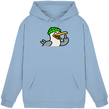 Möwe mit Mittelfinger – Wenn Höflichkeit keine Option mehr ist - Basic Unisex Hoodie