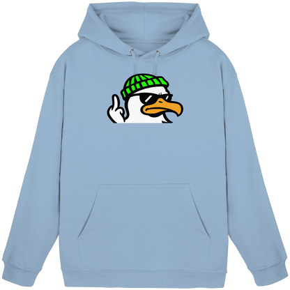 Möwe mit Mittelfinger – Klarstellung in Federform - Basic Unisex Hoodie