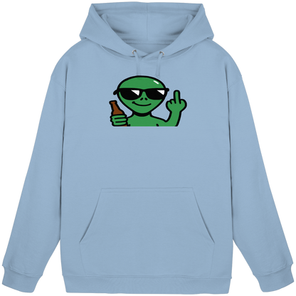 Alien mit Mittelfinger – Der Club gehört den Sternen - Basic Unisex Hoodie